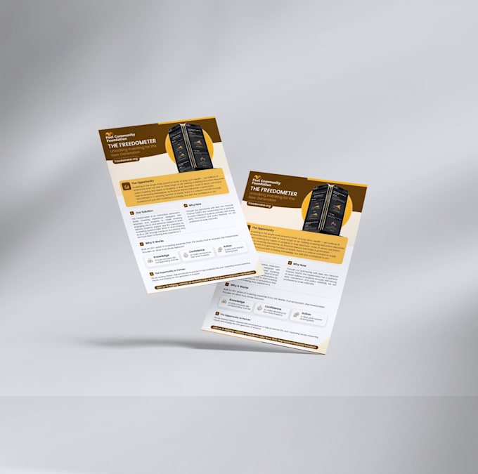 design business one pager, corporate one pagers, or marketing flyers