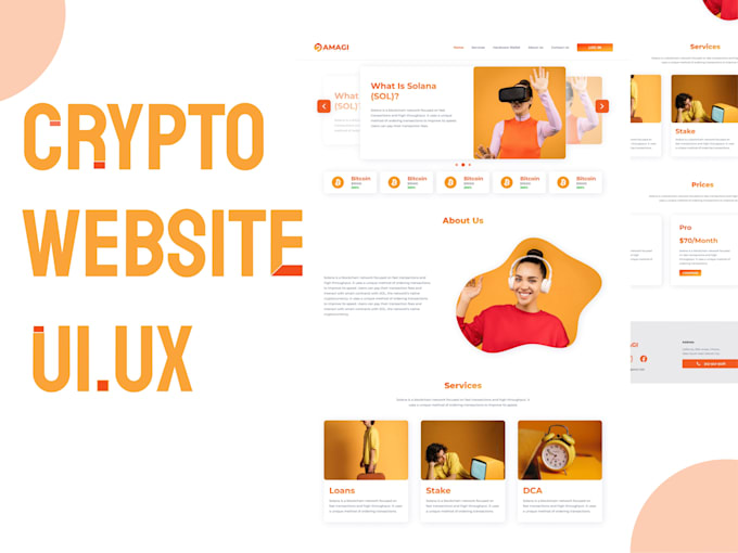 design attractive website UI in figma