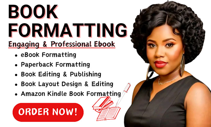 amazon kindle book formatting, paperback formatting, book layout design for KDP