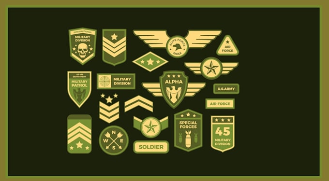 professional army, military, or skull logo