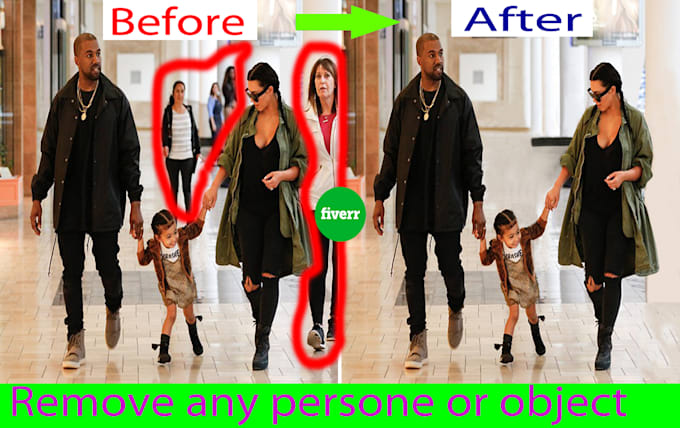 remove object or person from photo and add persone