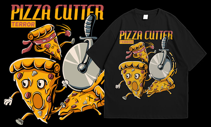 do pop illustration t shirt design for clothing brand