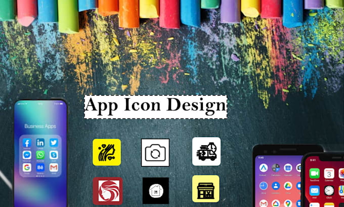 Design attractive mobile app icons, website app icon design by ...
