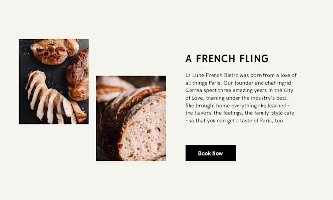 develop restaurant food catering hotel business website