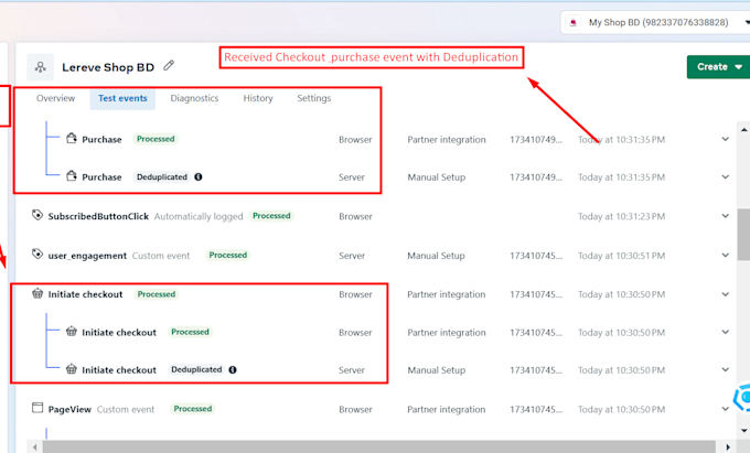 setup facebook or meta pixel conversion API,fb pixel, google analytics 4 via GTM