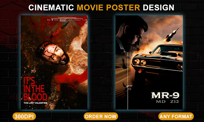design cinematic movie poster for you