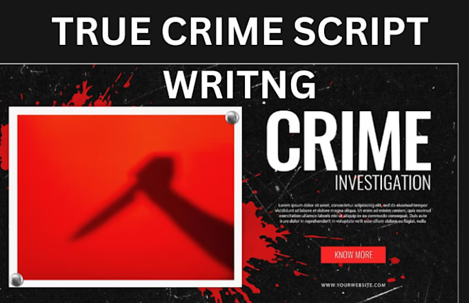 Ghostwrite crime story true crime script horror story fiction ...
