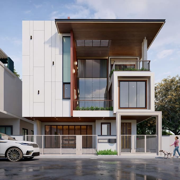 create realistic 3d architectural interior and exterior rendering