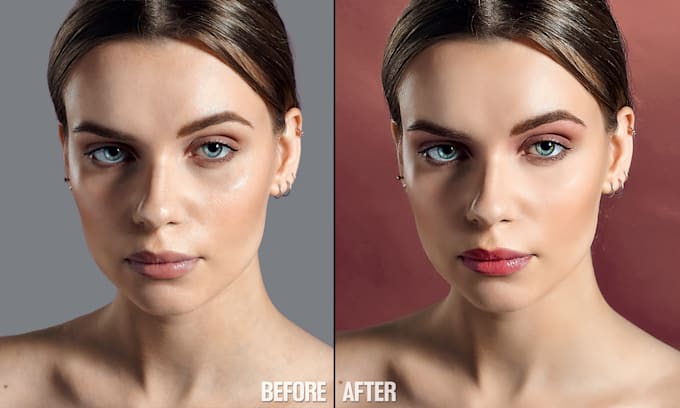 do high end skin retouching and professional photo editing