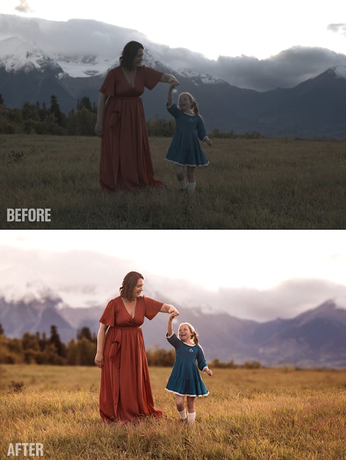 professional portrait retouching and photoshop image editing