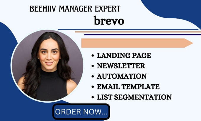Design amazing email template on mailerlite brevo beehive sendiblue