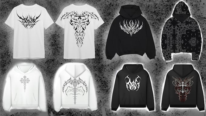 Create your best y2k sigilism opium streetwear mock up by