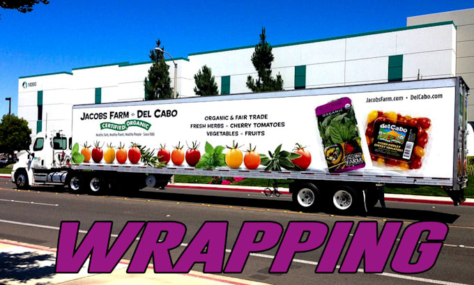 do creative vending machine, semi truck, box truck, gaming trailer wrap design
