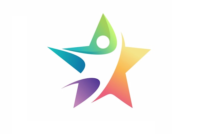 creative unique star logo design within 24 hours