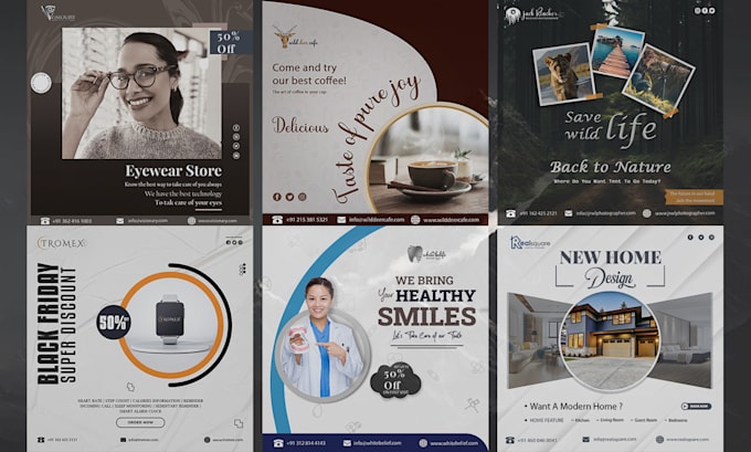 create engaging social media posts and banners