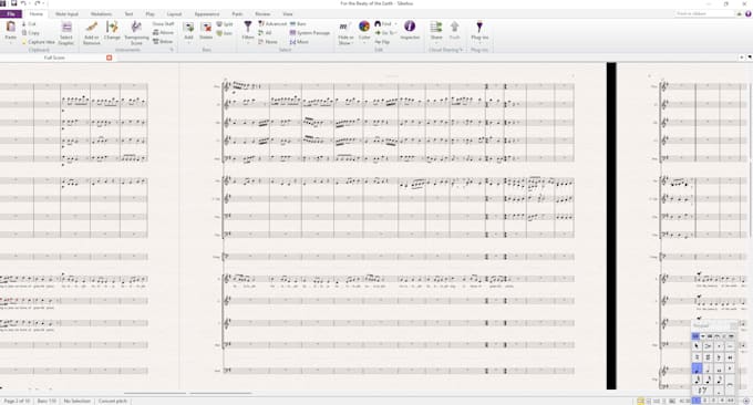 do precise music transcription into sibelius file