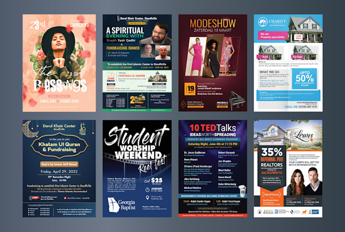 do a professional flyer, brochure, leaflet, or poster design