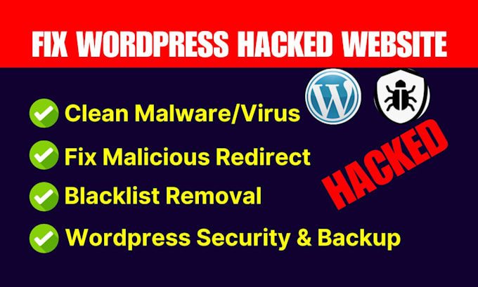 wordpress malware removal, fix your hacked website, wordpress security