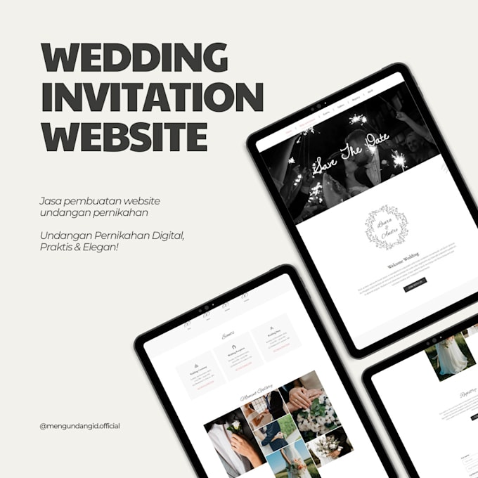 make a wedding invitation website