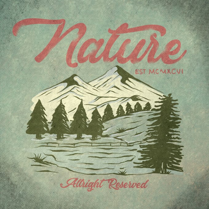 make a  vintage illustration