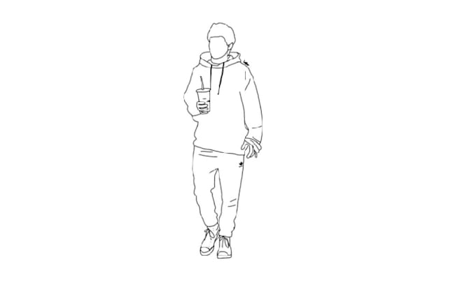 do work related to line art, sketches,logo  and illustrations