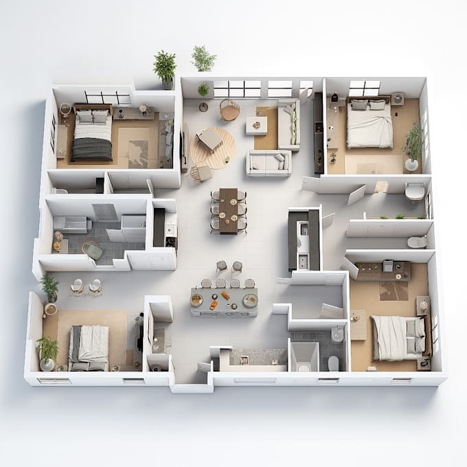 design personalized 3d floor plans for your modern house layouts