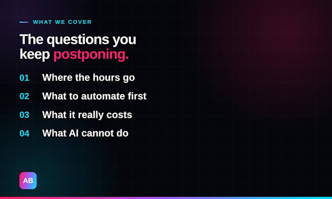 be your ai automation consultant and design your ai strategy