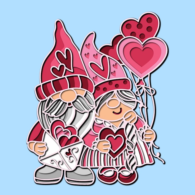 make dxf file valentine day laser cut decor