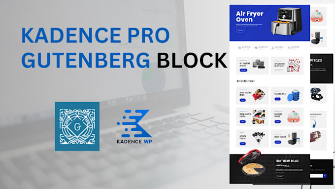 build website with gutenberg blocks and kadence block