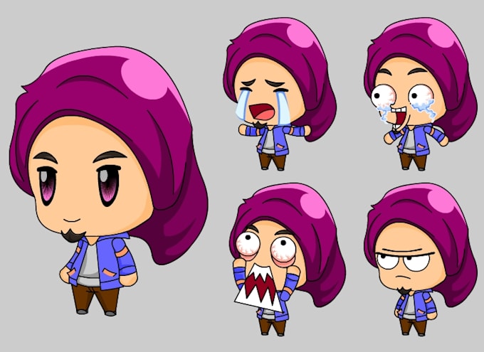 do chibi pngtuber characters for youtube or twitch