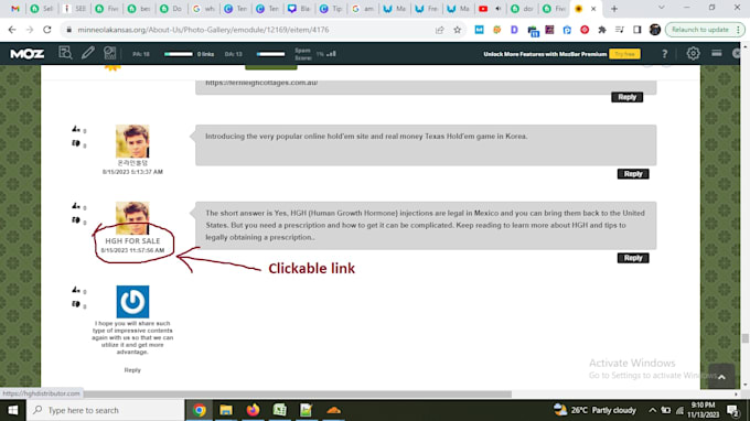 do 30 dofollow majestic high trust flow comments backlinks