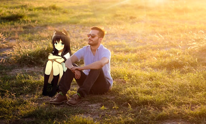 turn your waifu real with photomontage