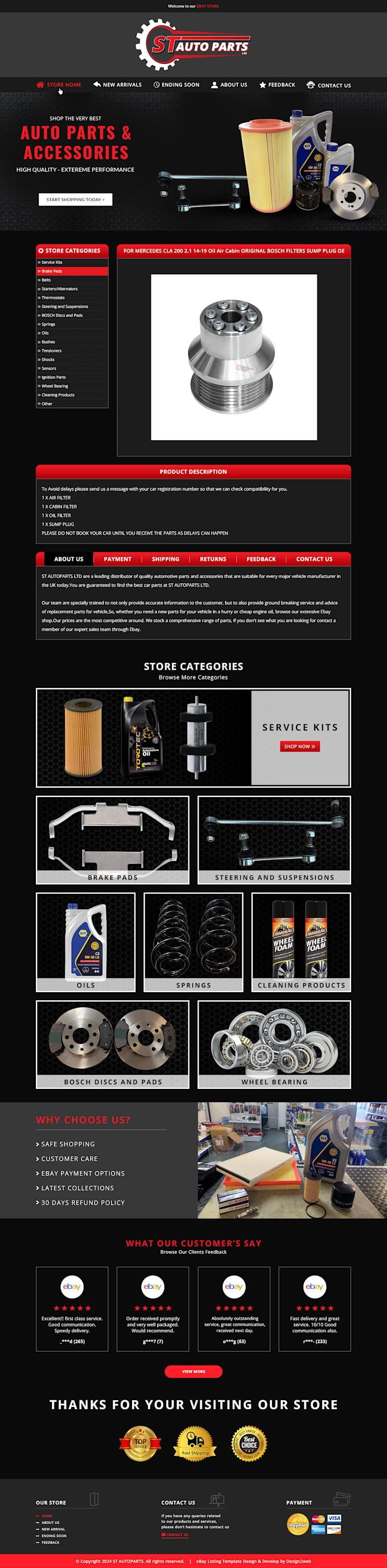 do ebay store graphic and template design