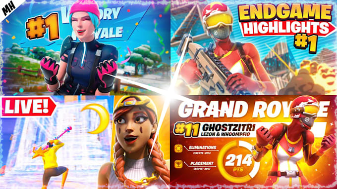 create fortnite thumbnail in 2hours