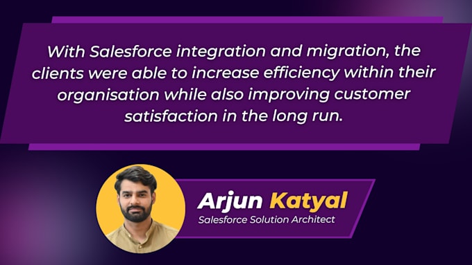 help you in API integration and migration with salesforce