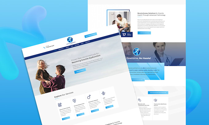 do landing page design or html landing page or web design and development
