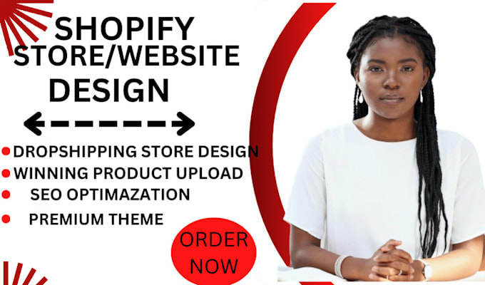 design shopify store, redesign shopify store and optimization