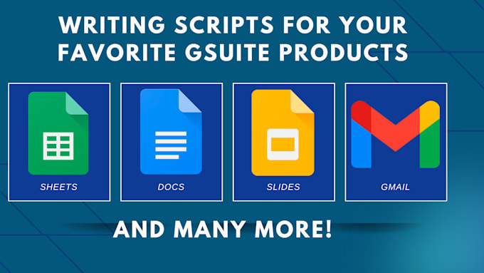 create google app script macros to automate gsuite products