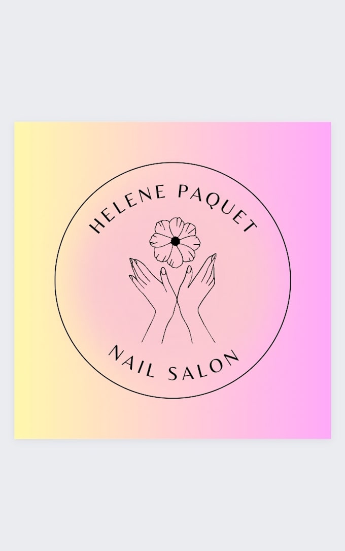 create skin care and nail, beauty salon logo