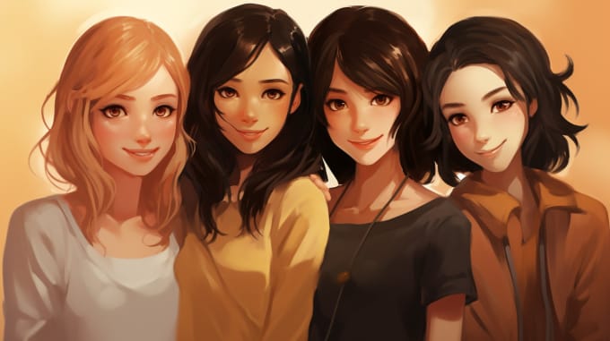 draw an icon or anime portrait style comic