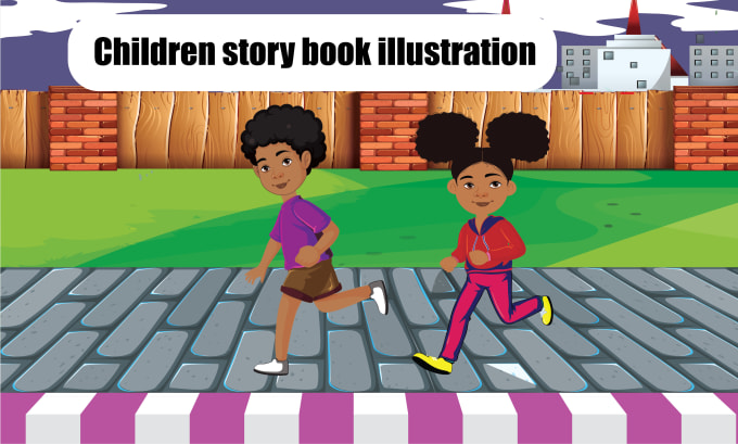 do children book illustration and kids book story