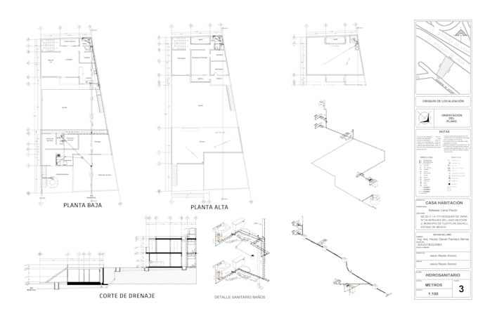 diseñare el proyecto ejecutivo sostenible 2d de su casa o negocio