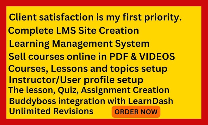 build lms website and course upload