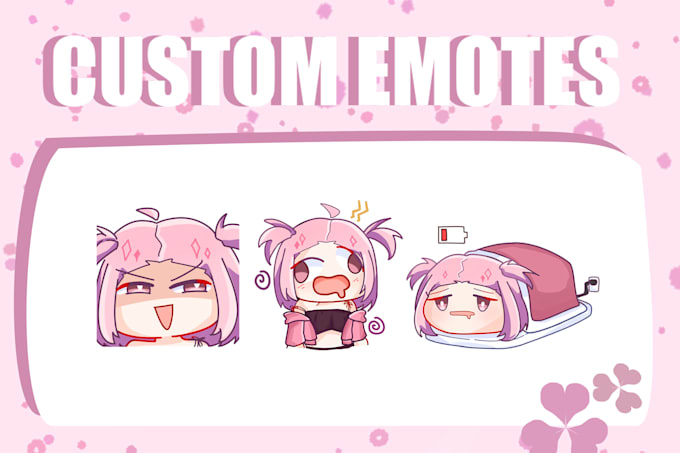 draw cute sticker or emotes