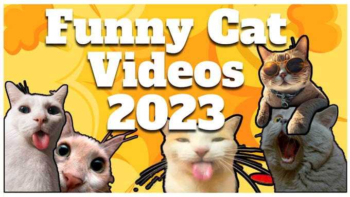 prepare attractive youtube thumbnails for cat videos