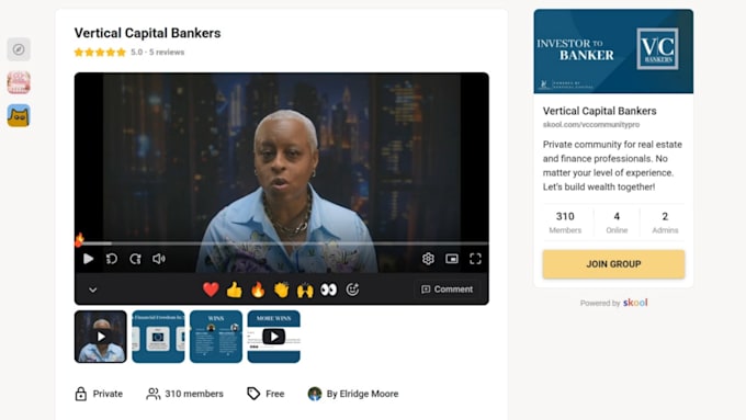 setup skool circle so online course community credit repair skool community