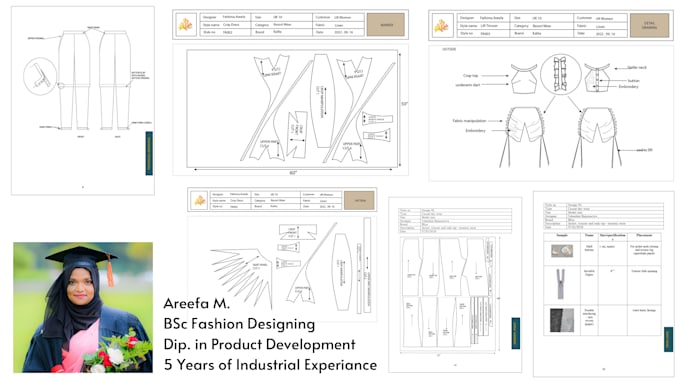 create fashion technical tech pack drawings