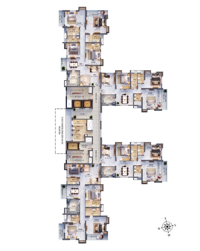 provide 2d to 3d floor plan visualizations in 24 hours