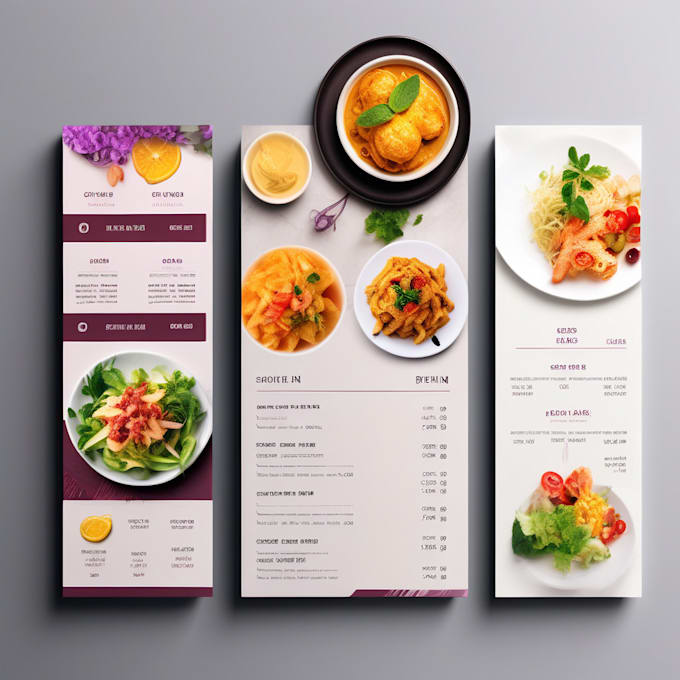 do modern restaurant, food menu design