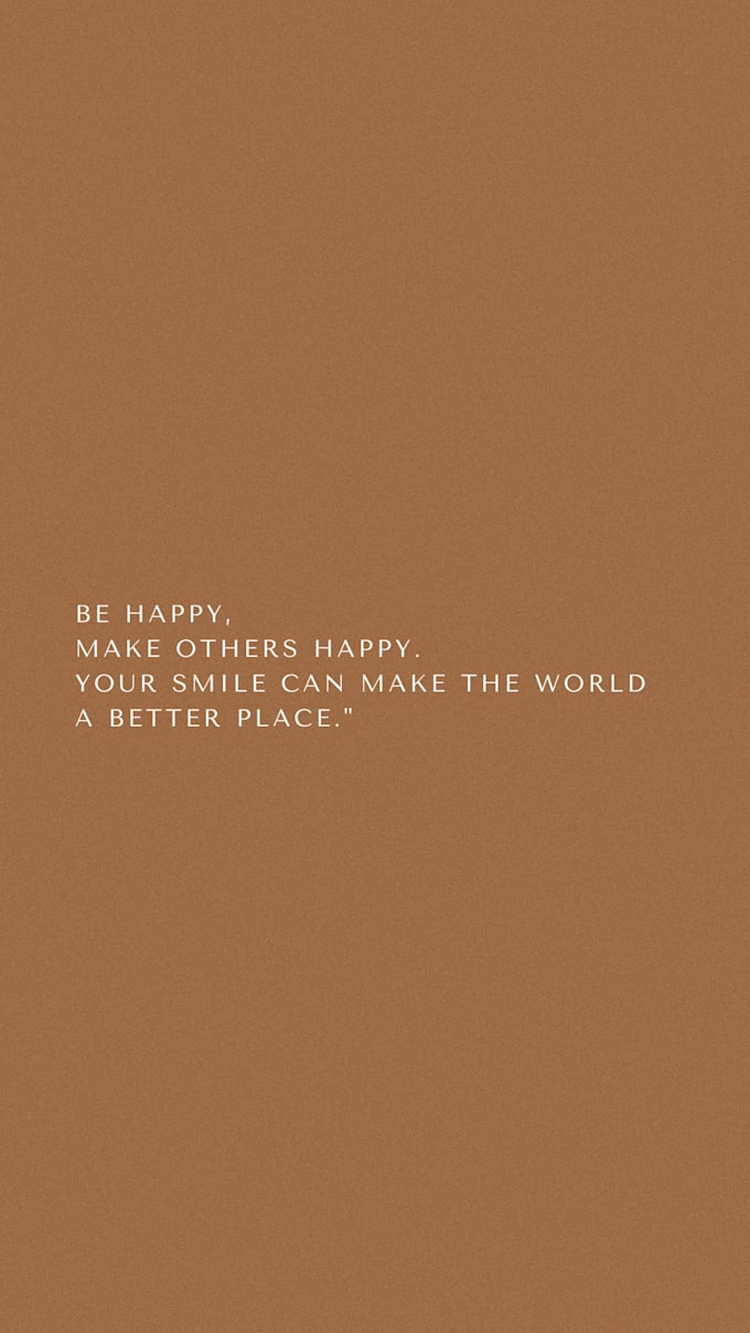 create a simple but motivational wallpaper for you